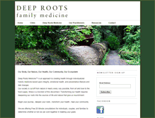 Tablet Screenshot of deeprootsmedicine.com